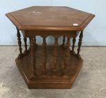 Ethan Allen Octagon Lamp Table