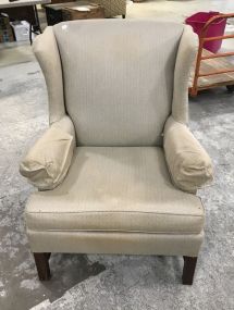 Upholstered Wing Back Arm Chair