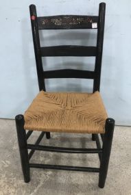 Antique Slat Back Side Chair