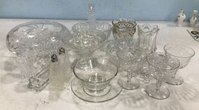 Group of Clear Glass Pieces