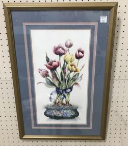 Frankie Buckley Signed Flower Print