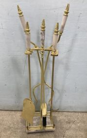 Brass Fire Place Tool Kit
