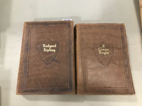 Works of Ripling and Works of Doyle Leather Books