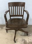 Vintage Oak Desk Chair