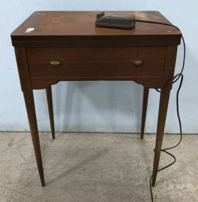 Sewing Machine Cabinet with Singer Machine