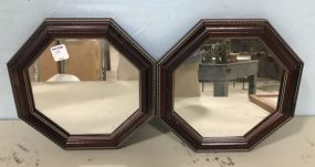 Pair of Octagon Framed Mirrors
