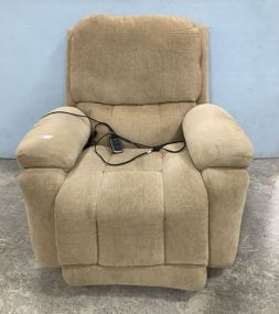 Tan Upholstered Laz Boy Lift Chair