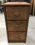 Vintage Oak Three Drawer Stand