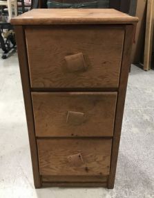 Vintage Oak Three Drawer Stand