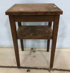 Worn Finish Two Tier Stand