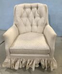 Upholstered Swivel Arm Chair