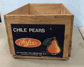 Chile Pears Wood Crate