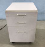 Three Drawer White Cabinet