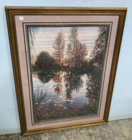 Large Pond Landscape Print