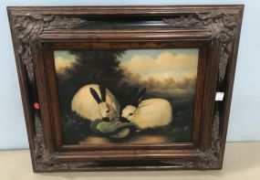 Framed Rabbits Print