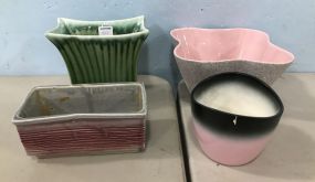 Four Vintage Pottery Planters  and Flower Pots