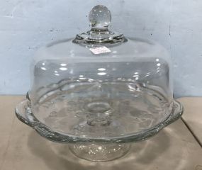 Clear Glass Cake Stand