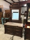 Eastlake Victorian Marble Top Dresser