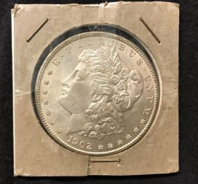 1902 Morgan Silver Dollar O