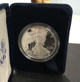 1999 Silver American Eagle One Dollar Coin