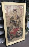 Large Antique Chinese Buddha Painting