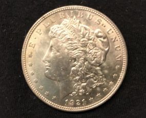 1921 Morgan Silver Dollar