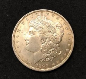 1890 Morgan Silver Dollar