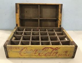 Two Vintage Coca Cola Drink Crates