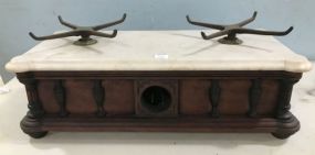 English Victorian Marble Top Balance Scale