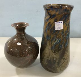Mississippi Craftsman's Guild Art Glass Vases