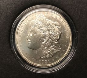 1921 Morgan Silver Dollar D