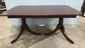 Drexel Mahogany Double Pedestal Dining Table