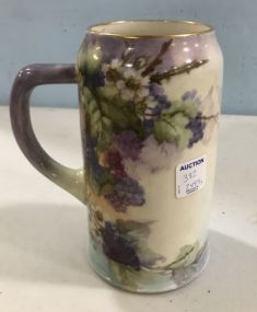 Belleek Hand Painted Floral Mug