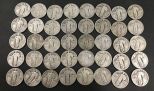 Forty Silver Standing Quarters