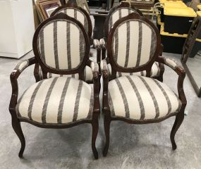 Century Chair Company Set of Four Cherry Arm Chairs