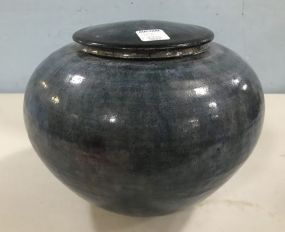 Mississippi Craftsman's Guild Blue Covered Jar