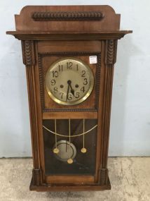 Vintage Mahogany Wall Clock