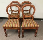 Set of Four Balloon Back Side Chairs