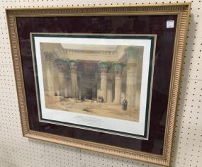Grand Portico Of the Temple of Philae, Nubia Lithograph