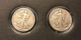 1940 & 41 Walking Liberty Half Dollars