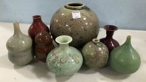 8 Mississippi Craftsman's Guild Art Pottery Vases