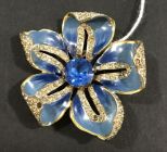 Rare 1940's Coro CoroCraft Sterling Silver Flower Brooch