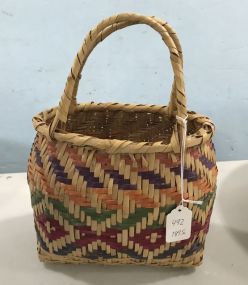 Choctaw Hand Woven Purse Basket