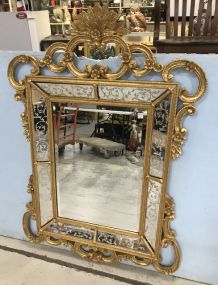 Antique Gold Gilt Ornate Wall Mirror