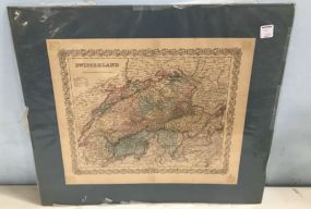 Switzerland No. 15 Vintage Map