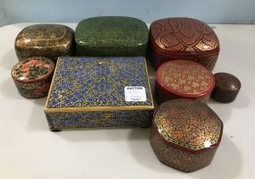 Eight Decorative Trinket Boxes