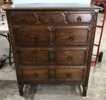 Vintage Four Drawer Oak Chest of Drawers