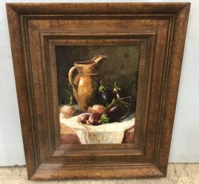 Still Life Painting on Canvas Signed