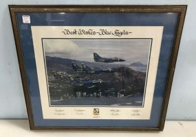 1983 Blue Angles Signed Poster