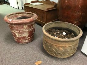 Two Terra Cotta Pottery Planters